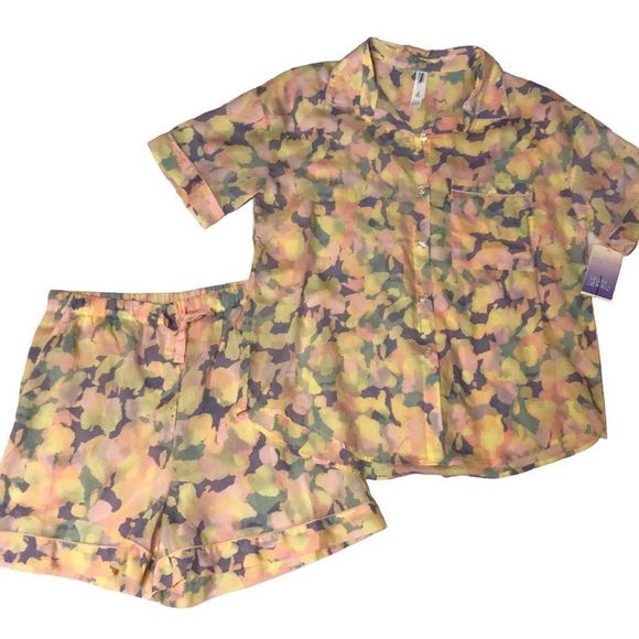 Stars Above Women'sLight Weight Soft Pajama Set 2pc Shorts Pajama Set Size M - Picture 8 of 14